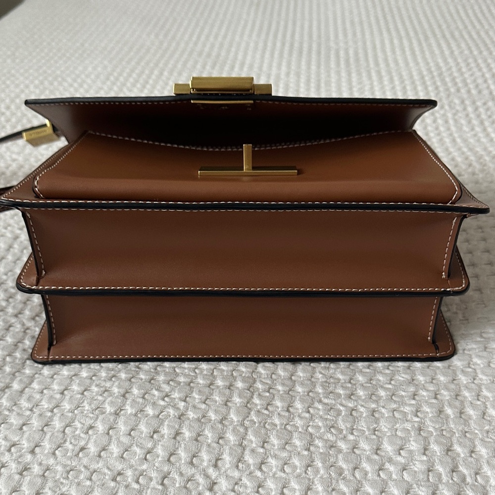 Marella Brown Italian Leather Crossbody Bag - Picture 6 of 9